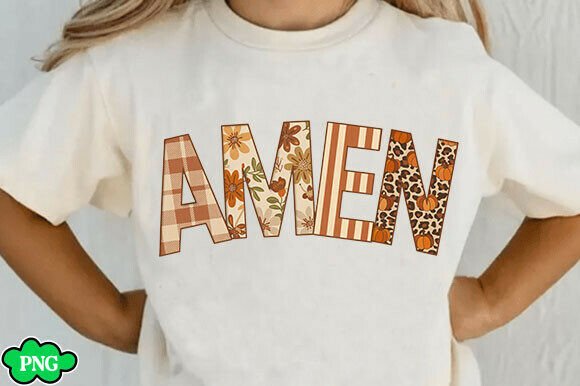 Amen Faux Embroidery Png: A Cozy Autumn Statement for Seasonal Creations