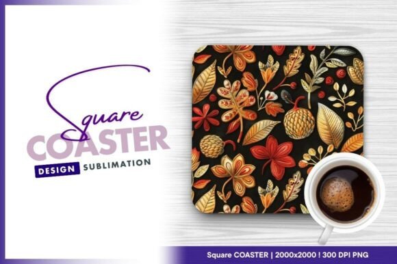 Autumn Leaves and Flowers Embroidery: A Versatile Design for Handmade Gifts