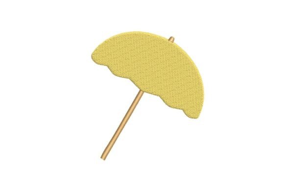 Beach Umbrella Embroidery Design: A Summer Staple for Seasonal Projects