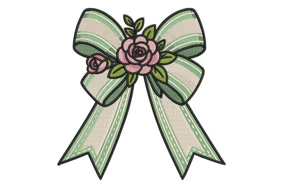 Charming Rose Bow Embroidery Review for Boutique Sweatshirts