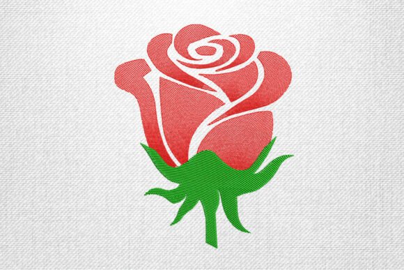 Elegant Rosebud Embroidery Design Review for Small Business Merchandise
