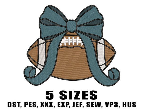 Football Bow Embroidery Design Review for Etsy & Small Shops