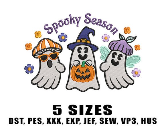Fun Ghost Embroidery Design Review for Apparel Projects