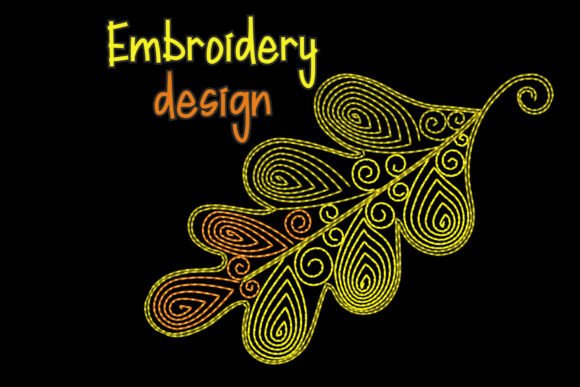 Golden Harvest Leaf Embroidery Design Review for Business Use