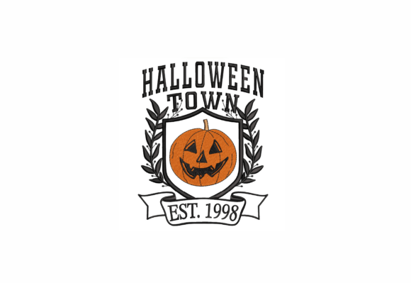 Halloween Town Machine Embroidery Design Review for Boutique Sweatshirts
