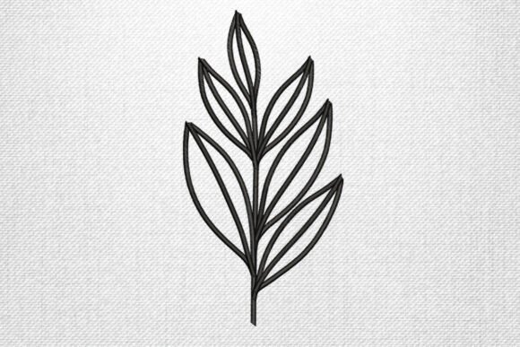 Minimal Leaf Embroidery Design Review for Boutique Sweatshirts