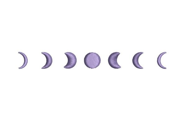 Moon Phases Embroidery Design: A Celestial Addition for Creative Sellers