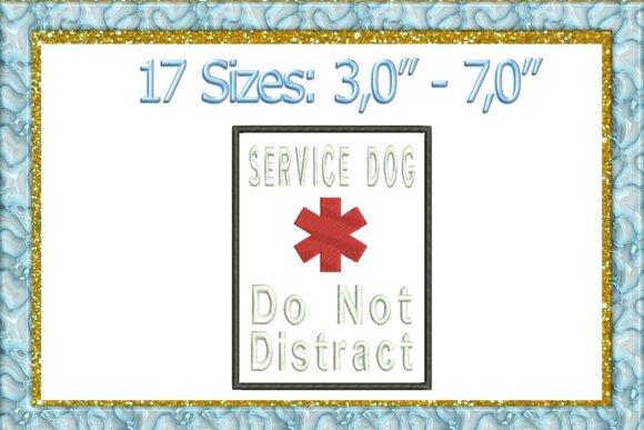 Service Dog Applique Embroidery Design Review for Business Use