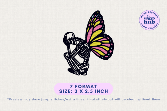 Skulls Skeleton Butterflies Embroidery Design Review