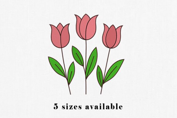 Tulip Flower Embroidery Design Review for Boutique Apparel